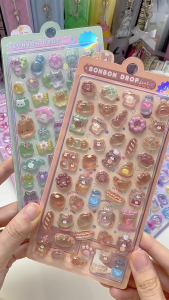 3D Animal Sticker for Journals Phone Case Water Bottle Pen Case Laptop Snowboard Decoration Cartoon Clear Sticker