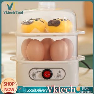 Multi-Layer Egg and Food Steamer with Automatic Function Compact Design for Kitchen and Travel