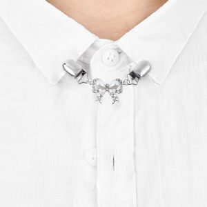 [haoh] Fashion Bow Cardigan Sweater Blouse Pin Shawl Brooch Clips Duck Scarf Clasps