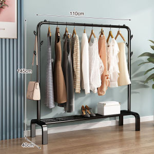 LG 150CM Stand Hanger Single Besi Kuat Rak Gantungan Baju Display Butik Stand Hanger Gawang