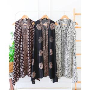 DRESS BATIK TANPA LENGAN SLEEVELESS BATIK DRESS HOMEDRESS BATIK MODERN BATIK KERJA KANTOR MEETING FORMAL BATIK DRESS CASUAL SIMPLE BATIK DRES
