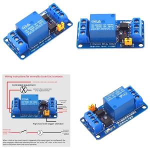 Relays Module With Optically Isolated Input 3.3V 5V 12V 24V Operating Voltages Jumper Selectable Triggering Mode LED Indicators