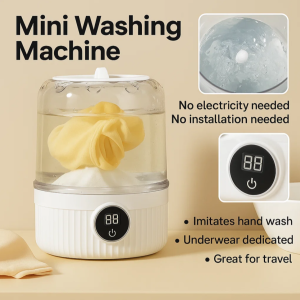 Mini Washing Machine Portable Underwear Washing Cup For Dormitory&Travel Wireless Charging Aseptic Washing Underwear