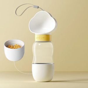 Pet Water Bottle/ 2 in 1 Pet Drinking Bottle With Food Storage/ Portable Outdoor Water Feeder for Dogs & Cats