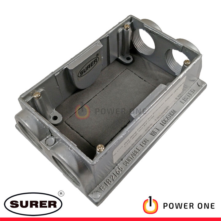 Surer 1113 1 Gang Extension Utility Box, Four 3/4" Holes Lazada PH