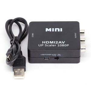 HDMI TO AV Scaler Adapter HDMI to RCA AV/CVSB Video 1080P HDMI2AV Mini HD Video Converter