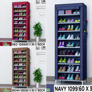rak sepatu tertutup anti debu rak sepatu susun kekinian 9 tingkat 1099 rak sepatu portable