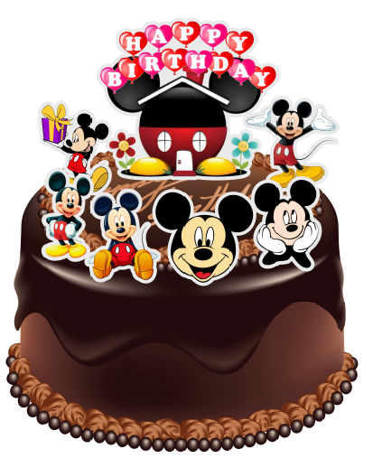 Mickey Mouse Cake Topper Laminated | Lazada
