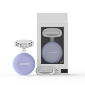 Colorlamb dao cạo mini Cho nữ xách tay dao cạo dành cho nữ Dễ Thương Máy cạo râu bằng tay Với Thêm 5 Lưỡi Chăm Sóc Da đầu thay thế Phù Hợp Với Cho Du Lịch Tím Màu Hồng Màu Xanh Trắng màu xanh lá cây Tóc Loại Bỏ