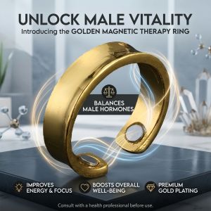 Rose Gold Couple Ring Magnetic Open Ring Adjustable Size Magnetic Closure Fashion Metal Jewelry Accessory