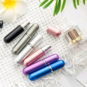 CANTIKNYA INDONESIA / COD / 1 BUAH BOTOL PARFUM ATOMIZER KOSONG MINI 1 Pcs Botol Parfum 5 ml Mini Stainless Travel Parfum  Botol Parfum Kosong Botol Minyak Wangi Refill Botol Parfum Kaca Botol Parfum Kecil - Warna Acak