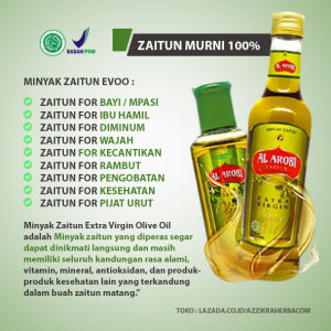 Al Arobi Minyak Zaitun Untuk Diminum Ibu Hamil Asli Murni Original 60 175 350 ml