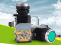 กดติด ปล่อยดับ มีไฟแสดงสถานะ สวิตซ์ ปุ่ม สวิทช์กด Push Button Switch 1NO 1NC 22mm ( สีเขียว /สีแดง/เหลือง ). 