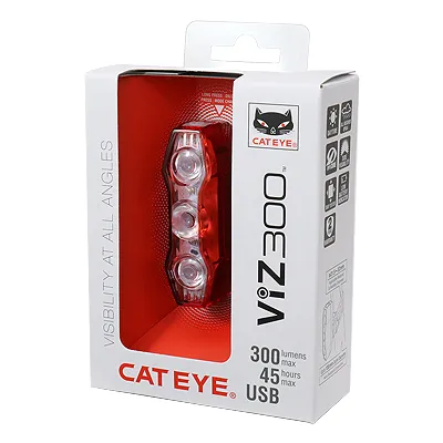Cateye Bicycle Rear Light Rear ViZ150 ViZ300 ViZ450 150 300 450 lumens (Singapore Local Stock)