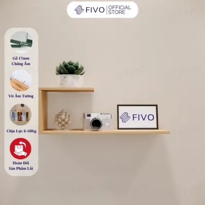 Kệ Gỗ Treo Tường Chữ J FIVO FB42 Gỗ Chống Ẩm Cao Cấp Thiết Kế Âm Tường Đa Dạng Cách Trang Trí Chịu Lực Tốt Giá Rẻ