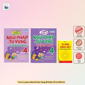Sách - Combo 3c -GLOBAL SUCCESS- Luyện chuyên sâu ngữ pháp và từ vựng tiếng anh lớp 4 & từ điển tiếng việt học sinh - To
