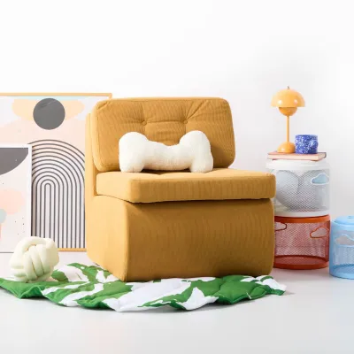 Koncept Furniture โซฟา 1 ที่นั่ง รุ่น Brook สีส้มอ่อน (66x80x73 ซม.)