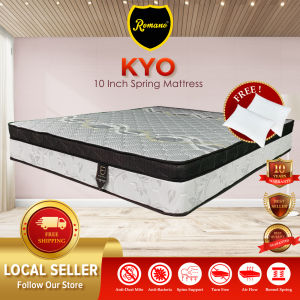 Free Shipping Romano Kyo (10 Inch) Bonnel Spring Mattress / 床 / Tilam ( Single / Super Single / Queen / King )