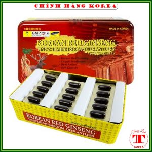 Viên đạm hồng sâm linh chi hàn quốc chính hãng hộp 60 viên - Tăng thể lực phòng ung thư - tranglinh