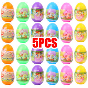 5ชิ้นมินิอีสเตอร์ตุ๊กตากาชาปูนของเล่นกล่องทึบของเล่นกระต่ายจิ๋วจำลองไข่หยิกตุ๊กตาอีสเตอร์สำหรับเด็กของเล่นกาชาปองลอตเตอรีปาร์ตี้