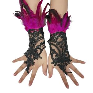 Lông găng tay cho phụ nữ phụ nữ KÍN NGÓN lông găng tay Găng tay proms găng tay Găng tay nữ 1920S ĐầM Dạ HộI găng tay