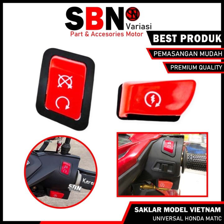 TOMBOL SAKLAR STARTER ON OFF ENGINE VIETNAM HONDA WARNA MERAH BEAT ...