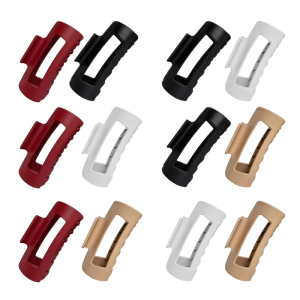 2 Pack Ergonomic Silicone Hair Claw Clip Ponytail Holder Hair Accessory For Daily Use