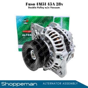 Fuso 4M51 Alternator Assembly 45A 28v Double Pulley without Vacuum K-HYBRID