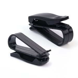 2PCS Universal Car Auto Sun Visor Glasses Box Sunglasses Clip Card Ticket Holder Fastener Pen Case Eyeglasses Accessories