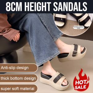 8cm Height Sandals Height-Enhancing Ultra-Thick-Soled Fashionable Slippers Indoor Outdoor Wear Anti-Slip Eva Sandals