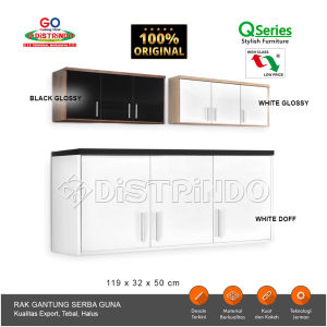 Distrindo - Lemari Rak Dapur Gantung 3 Pintu ATAS Bahan TEBAL Kualitas Export