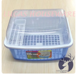 LUCAS MINI DISH DRAINER DISH ORGANIZER DISH RACK WITH COVER #168 KITCHEN STORAGE BOX