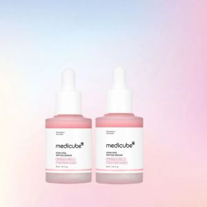 Medicube Skin Care Serum PDRN Pink Peptide Fade Dark Spots Serum Remove Acne Marks 30ml Deep Repair Brightening Serum Soothes Skin Improves Blemishes Evens Skin Tone Daily Care