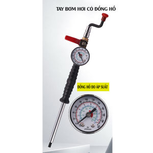 Tay Bơm Lốp Xe Tải Xoáy Ti Van loại Có Đồng Hồ Nalishun Ứng Dụng Bơm Lốp Độ Bền Cao