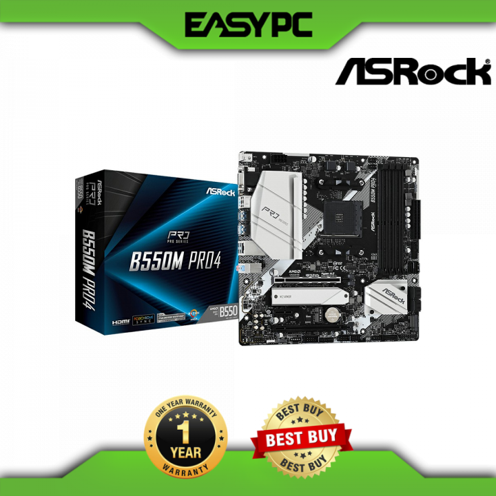 EasyPC | Asrock B550M Pro4 / B550M Pro SE Socket Am4 Ddr4 Motherboard For  Desktop PC | Lazada PH