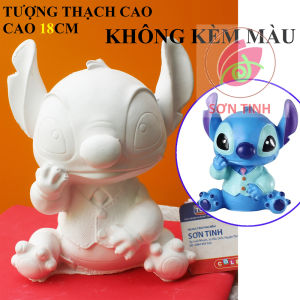 Tượng thạch cao STITCH M7 cao 18cm (Không kèm màu) tô tượng đồ chơi cho trẻ