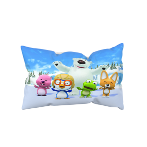 Sarung Bantal Tidur Anak (Sarung) Motif Kartun Ukuran 45x35 cm Motif Pororo by.Shafiyyah sarban