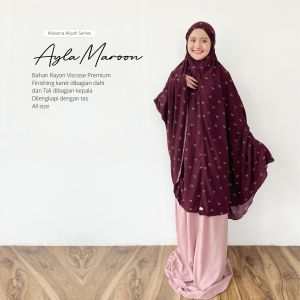 Mukenah Travel Dewasa Aliyah Series By Aisaah.id Bahan Premium Rayon Viscose - Bisa COD
