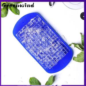 【Greenwind】 Silicone Mini Ice Cube Trays Small Ice Cube Molds Silicone Ice Cube Maker Foldable Ice Cube Tray Kitchen Popsicle Mold