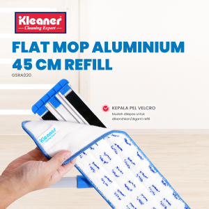Kleaner Refill Kain 45 Cm Aluminium Flat Mop Pembersih Lantai GSRA019