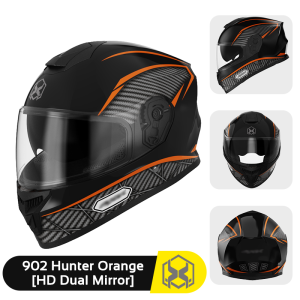 Helmet double mirror design anti-fog wear-resistant anti-glare suitable for head circumference 53-63cm mens helmet full face helmet mens helmet full face helmet full face helmet