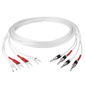 YYAUDIO One Pair High-end 7N OCC Silver Plated Speaker Cable For Hi-fi Systems Y Plug Banana Plug Speaker Cable