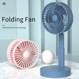 2024 Mini Fan USB Charge Retractable and Foldable Portable Charging Smart Personal Cooling Tool for Office ，Travel ，Outdoor Cooling Summer