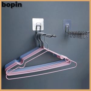 Bopin ที่แขวนติดผนังอเนกประสงค์ ที่จัดเก็บเสื้อผ้าแบบพับเก็บได้ประหยัดพื้นที่ที่แขวนกันลมที่จัดเก็บกันลื่น