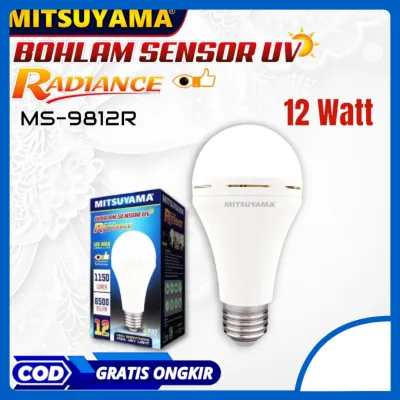 Lampu Bohlam LED Light Sensor Hannochs /Sensor Cahaya Hannochs 9W / 12W Cahaya Putih