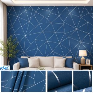 Wallpaper Dinding Garis Geometris 45cm x 3.5 m Anti Air