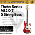 THETA-5 Series 5 String Bass Guitar (RCStromm/ Gamma  / MB205) Electric Bass Guitar Package Comes with cable bass guitar set beginner bass guitar package with 15watt Bass amplifier speaker 5 tali bass gitar. 