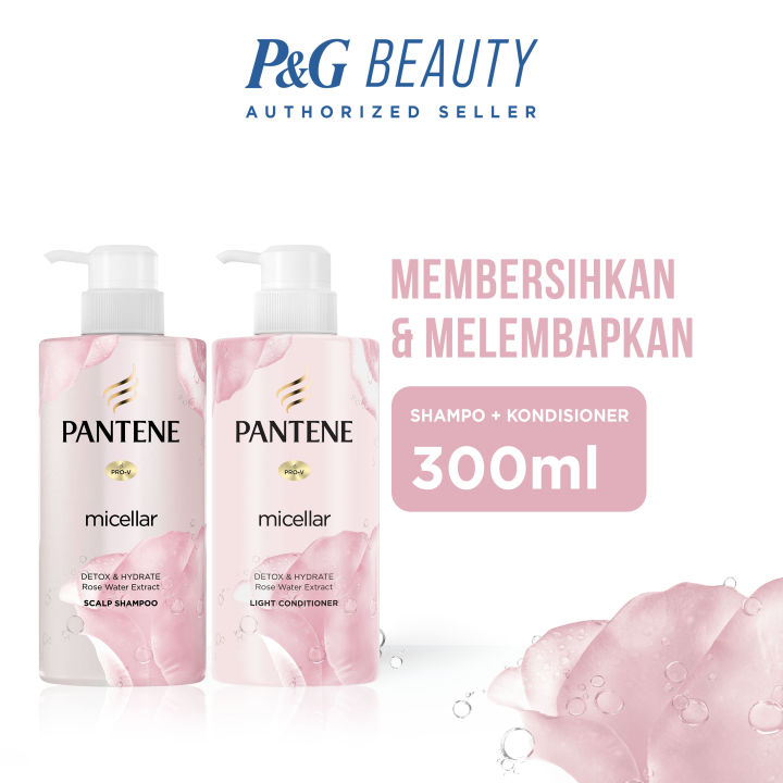 PANTENE Micellar Detox & Hydrate Set (Shampoo 300ml + Conditioner 300ml)