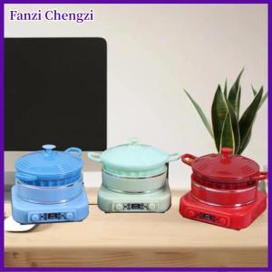 Fanzi บ้านตุ๊กตามินิเครื่องใช้ในครัวโมเดลหม้อแม่เหล็กไฟฟ้าขนาดเล็กอุปกรณ์สำหรับถ่ายภาพ