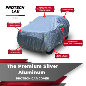 Wuling YEP Protech Lab - Premium 3-Layered All Weather SILVER Aluminum Car Cover